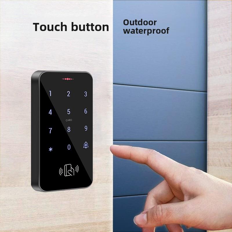 户外防水门禁机铁门指纹门禁系统一体机玻璃门密码刷卡电磁锁套装