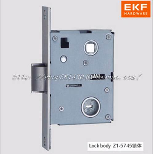 德国EKF门锁体5745静音房门室内门卫生间不锈钢老式圆头通用型
