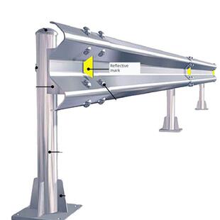 道路护栏热镀锌高速路波护栏二波三波护栏端架配件厂家