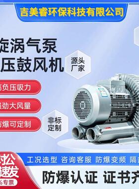 单段漩涡气泵3kw双段式离心高压鼓风机2RB-710污水处理爆气3000w