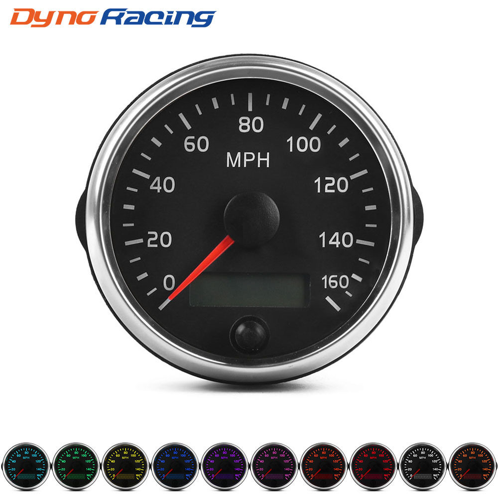 汽车改装LCD时速里程表160MPH
