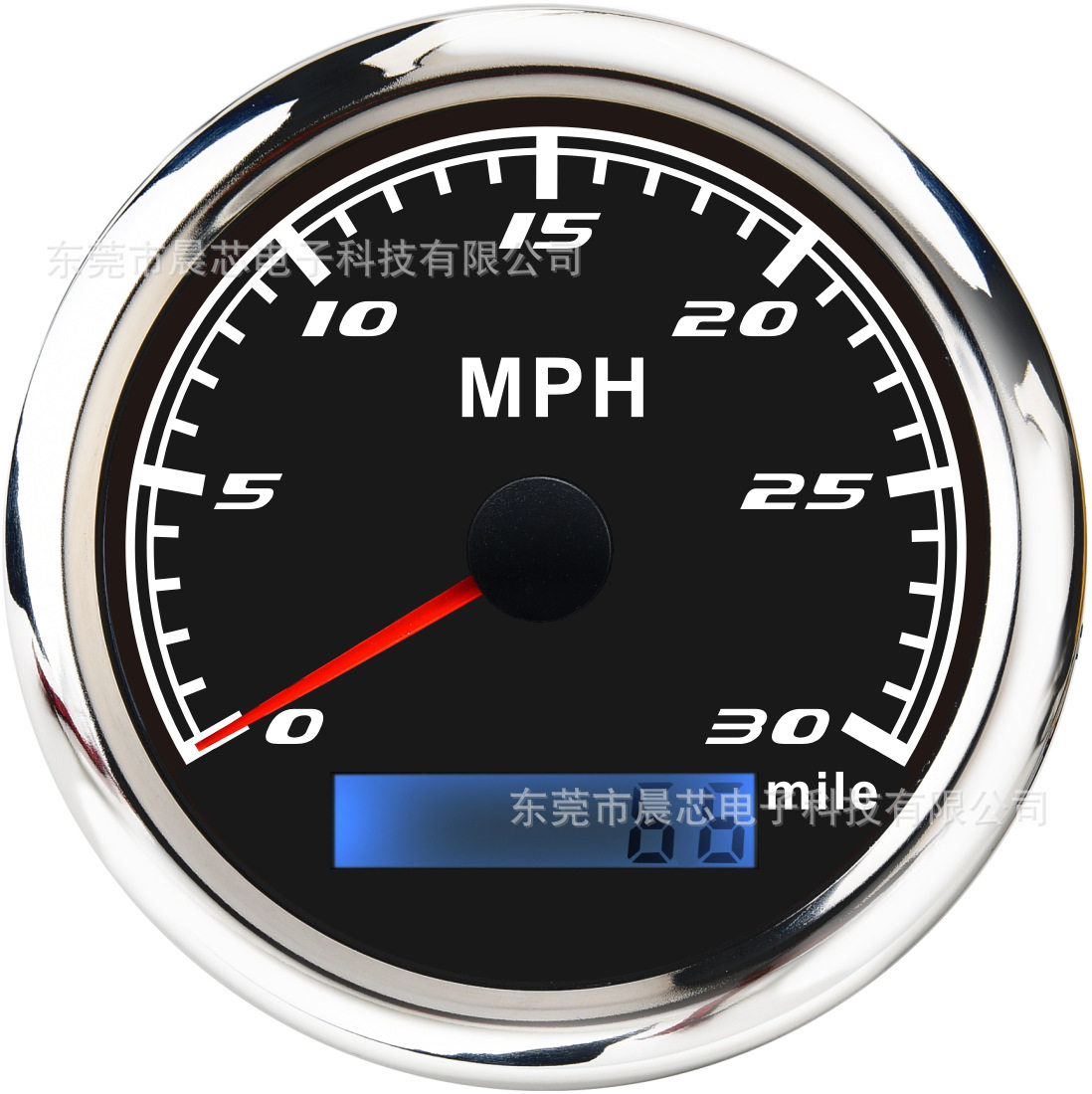 工程机械游艇里程表 船舶汽车改装通用85mm脉冲速度表mph、knot