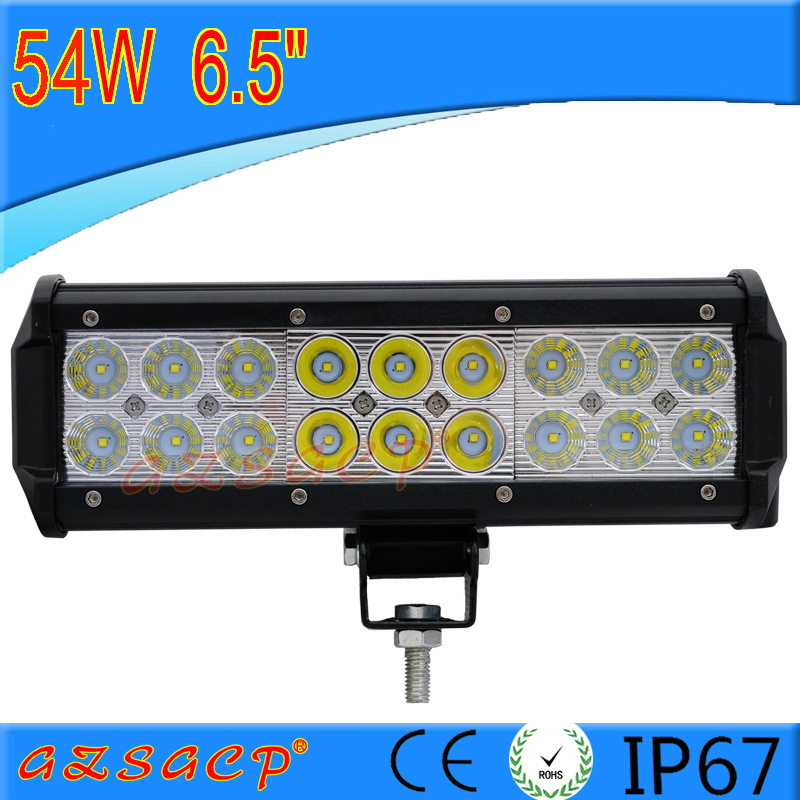 LED汽车SUV工作货车投光射灯双排长条车载检修12V24V前杠中网大灯