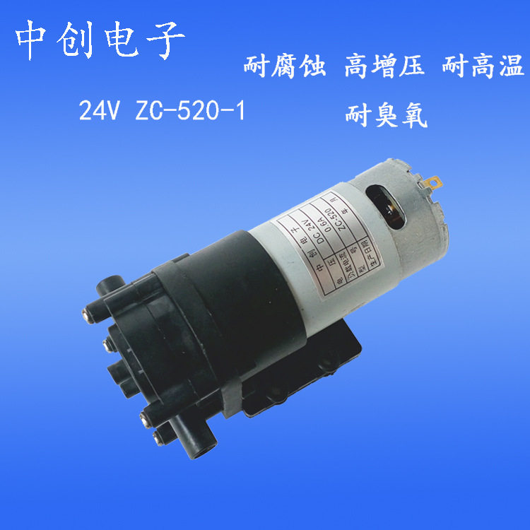 厂家直销24v520-1微型塑料小水泵增压泵耐腐循环泵齿轮泵自吸泵