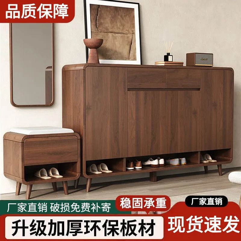 鞋柜家用门口入户收纳一体靠墙新款出租屋室内进门多层玄关储物柜