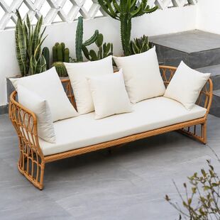 简约防水防晒室外藤编沙发酒店民宿露台别墅户外阳台花园藤椅沙发