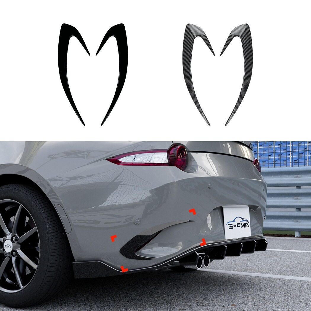 适用Mazda马自达MX-5 Miata ND 2016+后杠后风刀风口车贴跨境改装