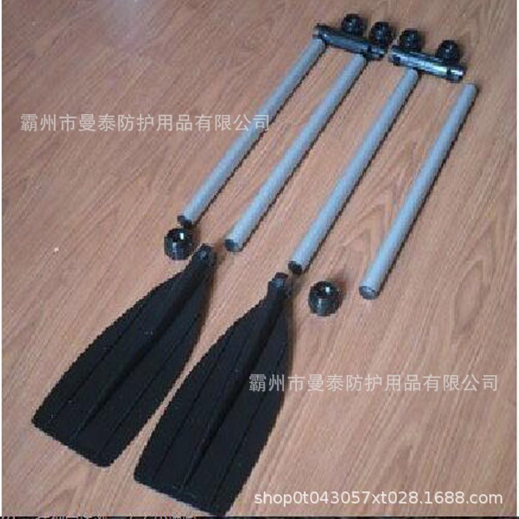 充气PVC折叠船手摇浆机动艇铝合金万向桨冲锋舟皮划艇手摇划桨