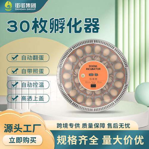 新品30H小翻鸡孵蛋器自动蛋智能迷家HYZ用型孵化小设备你带照蛋