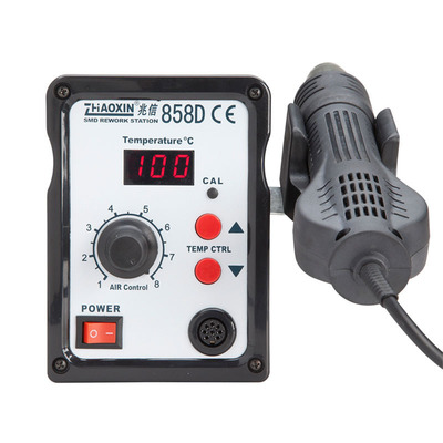 ZHAOXIN厂家直销858D数显拆焊台 可调恒温热风台防静电热风焊台