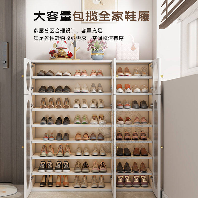钢制鞋柜家用入户门口玄关多层落地鞋架阳台大容量多功能收纳储物
