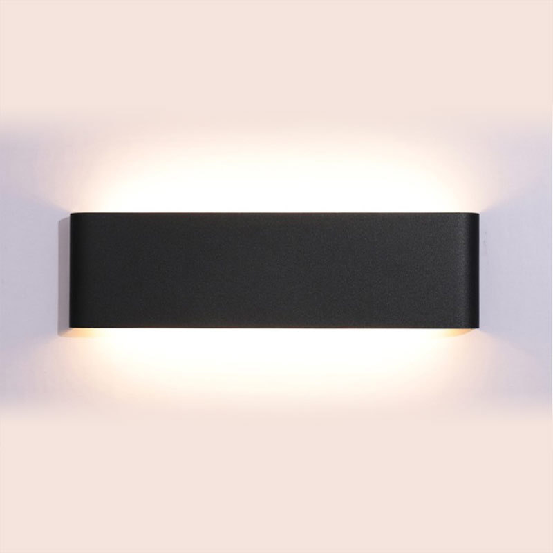 现代简约led铝材壁灯长方形镜前灯酒店卧室床头客厅走廊过道灯