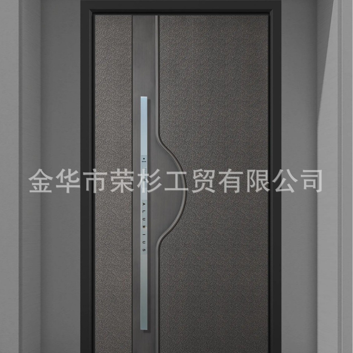 新款别墅大门防爆铸铝门自建房入户门智能双开门子母门进户门