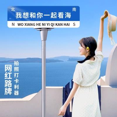 我在很想你路牌定制网红打卡牌指示牌指路想你的风还是吹到了路标