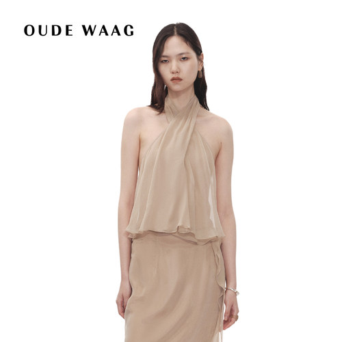 OUDEWAAG早秋优雅系脖双层吊带