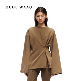 女装 OUDE 独立设计师高级感亲肤宽松水洗长袖 25春夏 上衣 WAAG