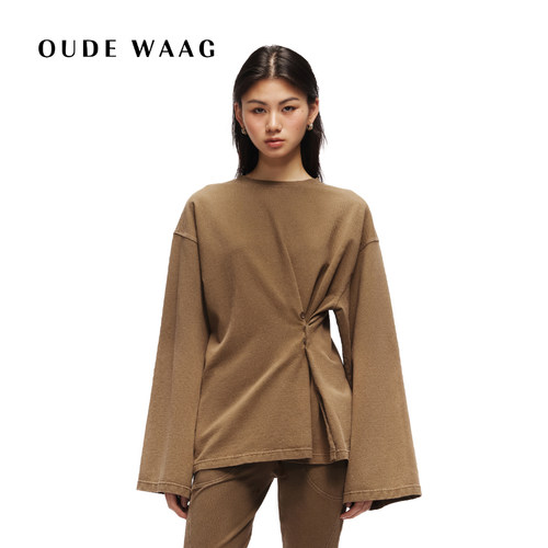 OUDE WAAG 25春夏 独立设计师高级感亲肤宽松水洗长袖女装上衣