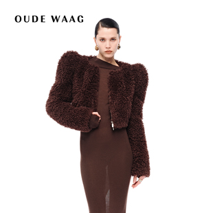 慵懒蓬松优雅灵动泰迪抽皱环保皮草 25秋冬新款 OUDE WAAG