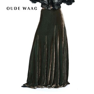 高级质感丝绒鱼尾摆裙 25秋冬新款 OUDE WAAG