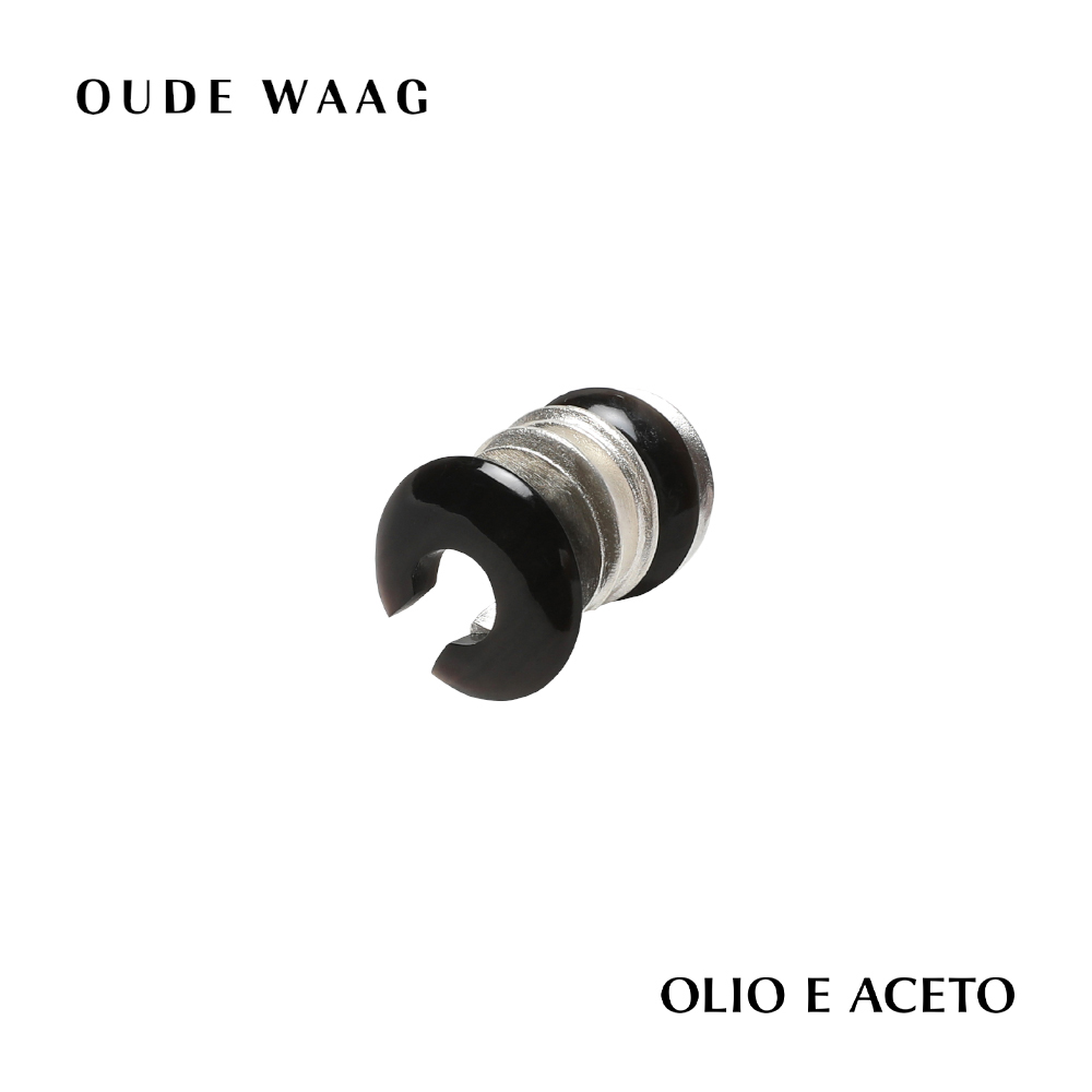 OUDEWAAG新款纯银牛角挂耳耳环