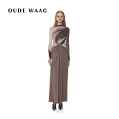 OUDE 连衣裙 高级优雅网纱拼接女装 WAAG 25春夏