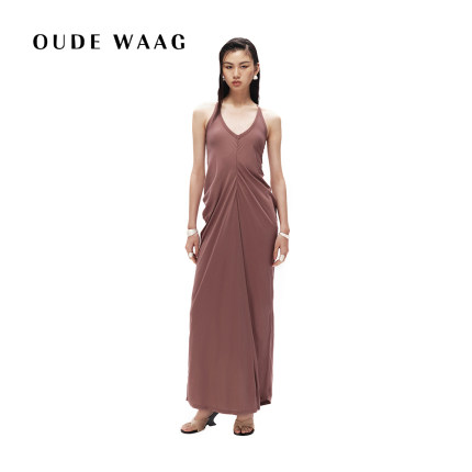 【赵露思同款】OUDE WAAG 经典 松弛针织修身垂坠女装连衣裙