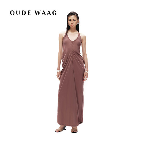 【赵露思同款】OUDE WAAG 经典 松弛针织修身垂坠女装连衣裙