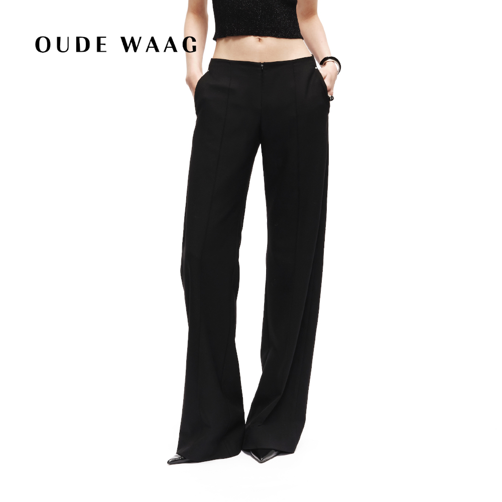 OUDE WAAG 25春夏 高级摩登感精裁宽松女装直筒裤