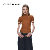 欧阳娜娜同款 OUDE WAAG 25早秋新款 简约亲肤羊毛高领T恤