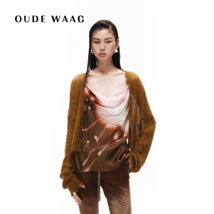 高级肌理感羊毛女士针织开衫 WAAG OUDE