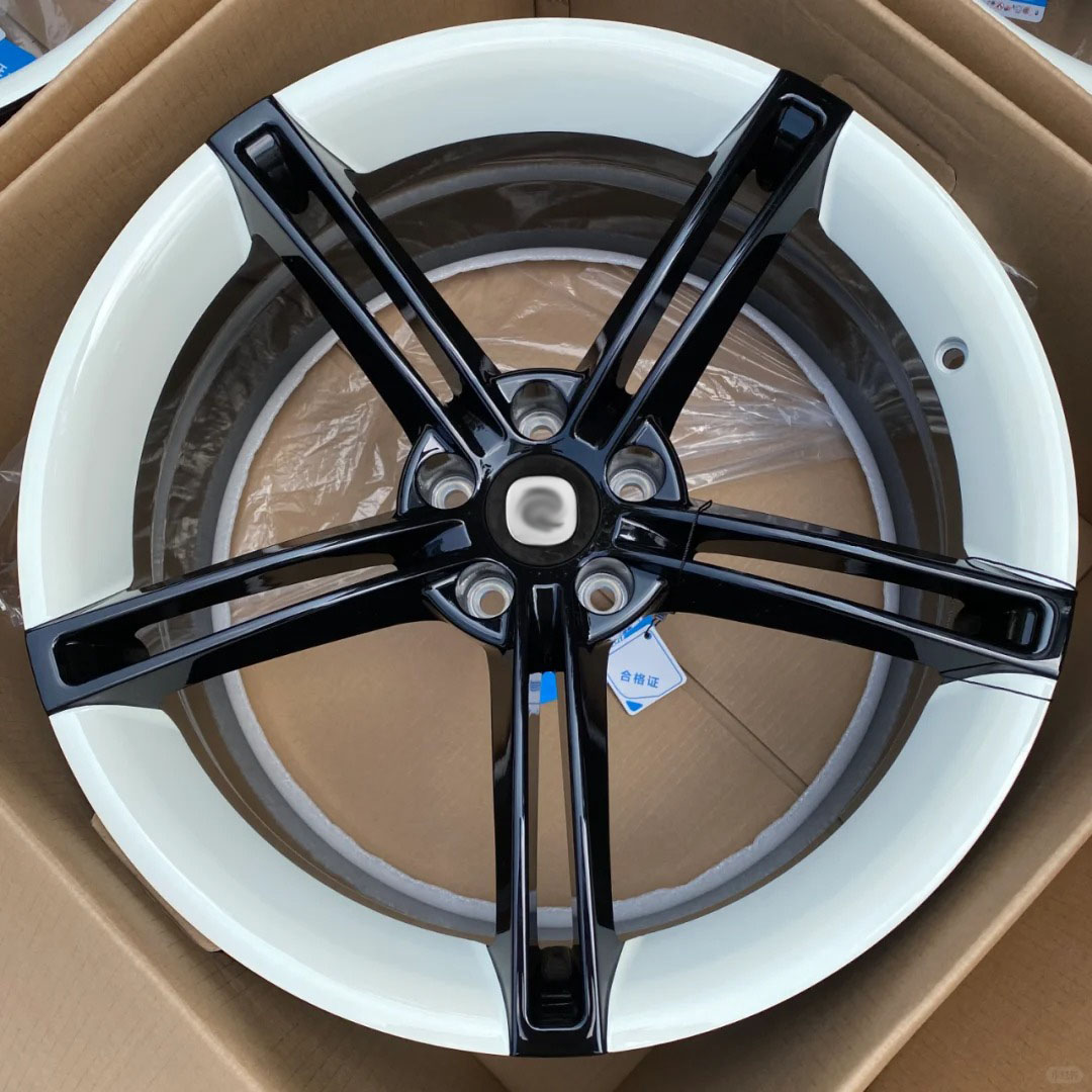 适配于小米SU7小鹏P7锻造轮毂套色19寸20寸铝合金改装Taycan同款