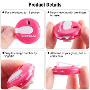 高尔夫计分器迷你便捷计分计杆器 18洞球场记分用品可夹球帽手套