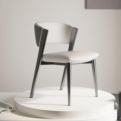 高档猫抓皮CC餐椅家用意式极简轻奢高级感现代简约新款靠背餐桌椅