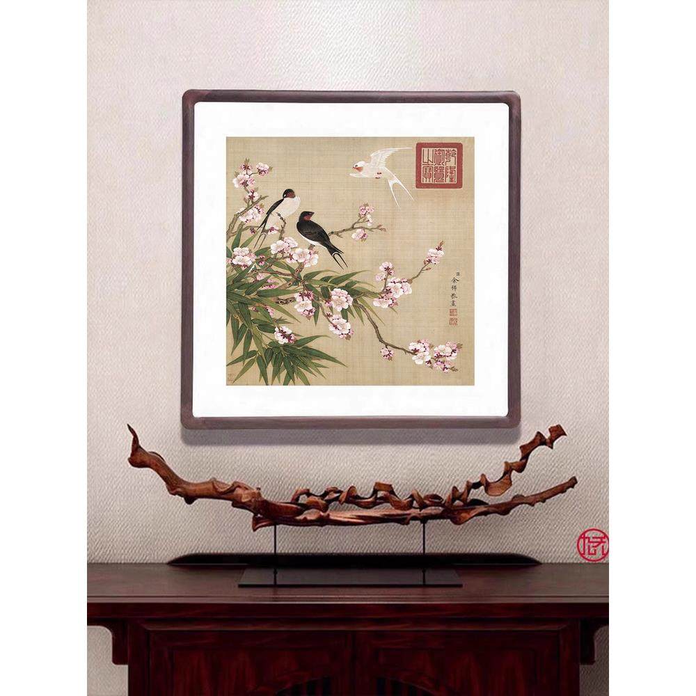 花鸟挂画新中国风格装饰画客厅入口沙发背景墙组合壁画餐厅牡丹花,家居饰品,国画,淘宝优惠券,粉丝福利购,淘宝优惠卷