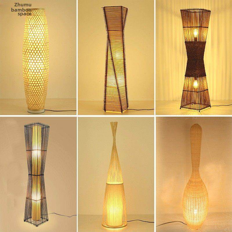 新中国风创意藤客厅落地灯东南亚覆古茶室装饰藤竹立灯坐灯,家装灯饰光源,装饰落地灯,淘宝优惠券,粉丝福利购,淘宝优惠卷
