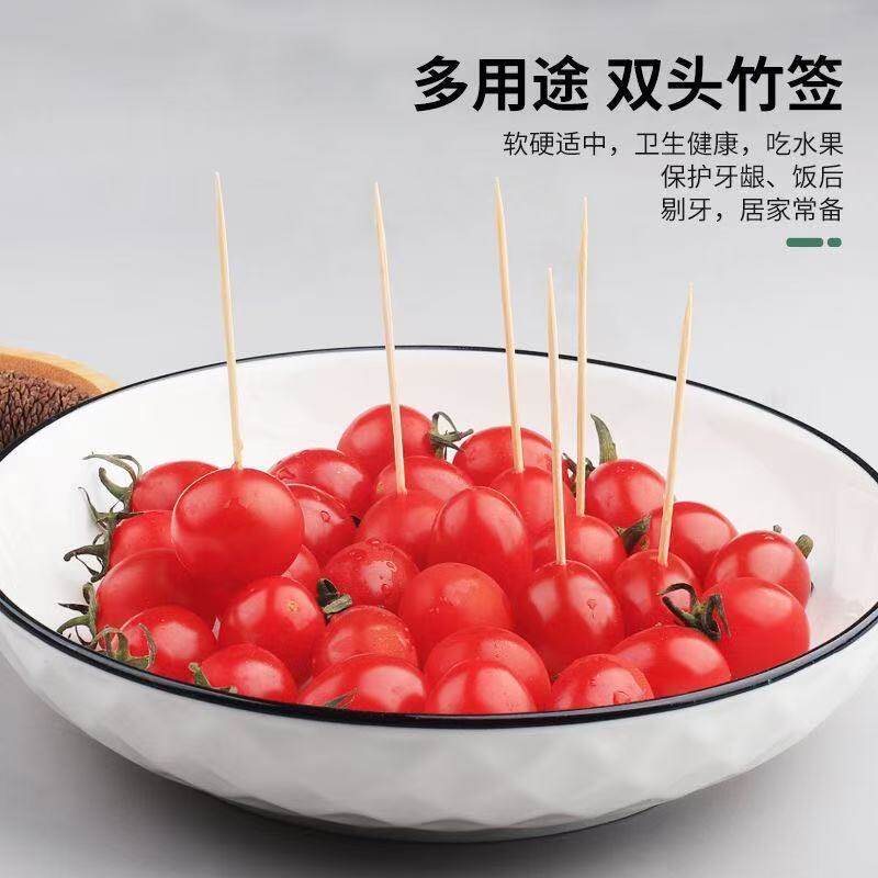 一次性双头尖竹牙签商用餐厅