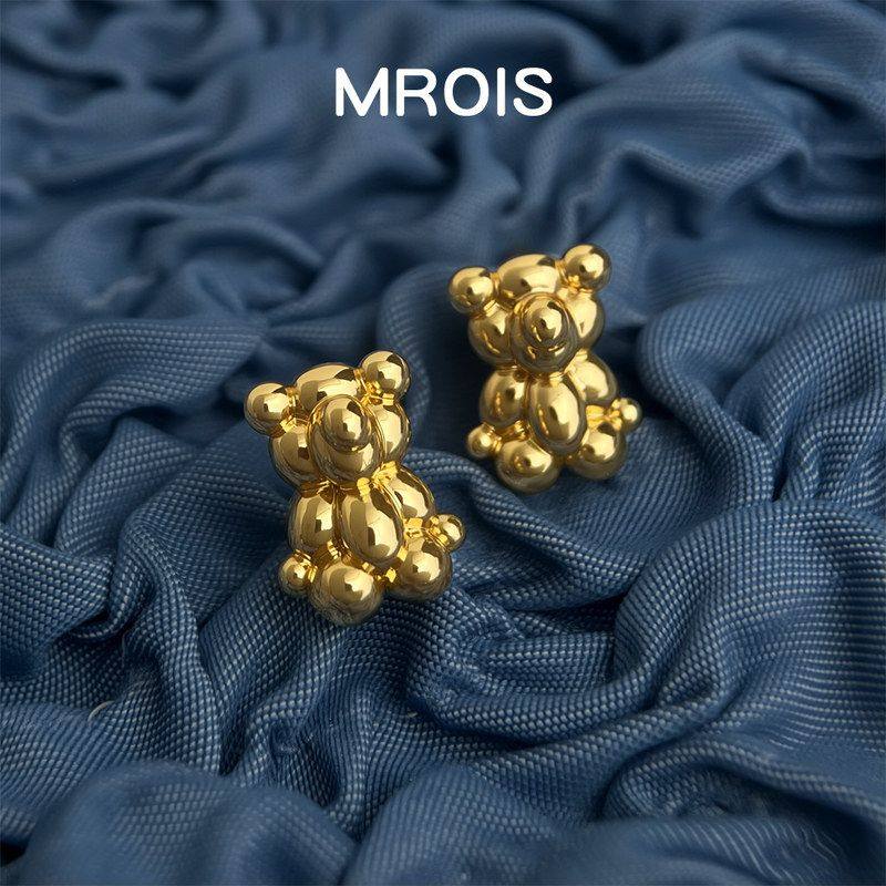 原创气球熊厚镀18真金保色S925