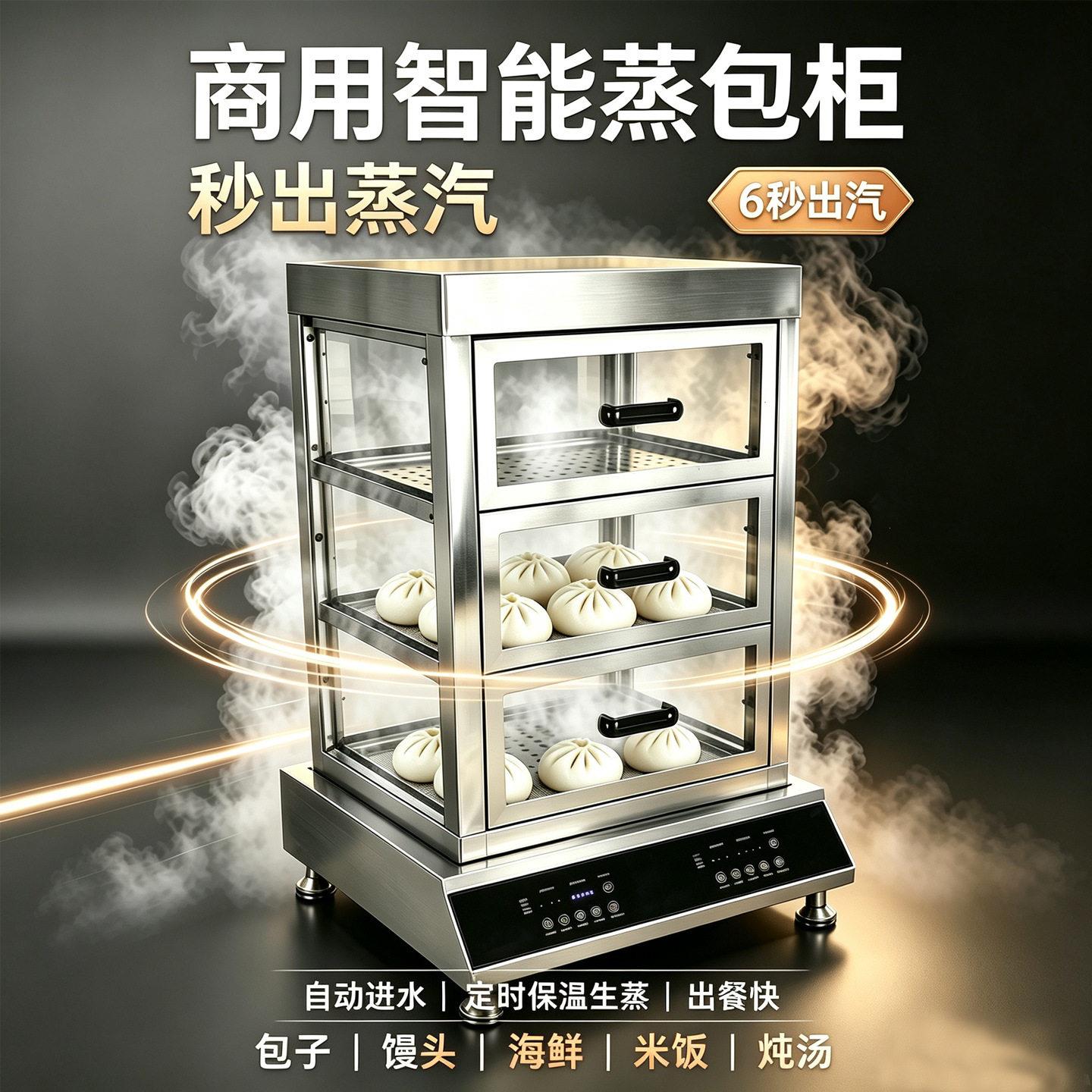 包邮台式蒸汽炉秒出蒸汽机餐饮厨房海鲜炖汤蒸包炉蒸包炉商用