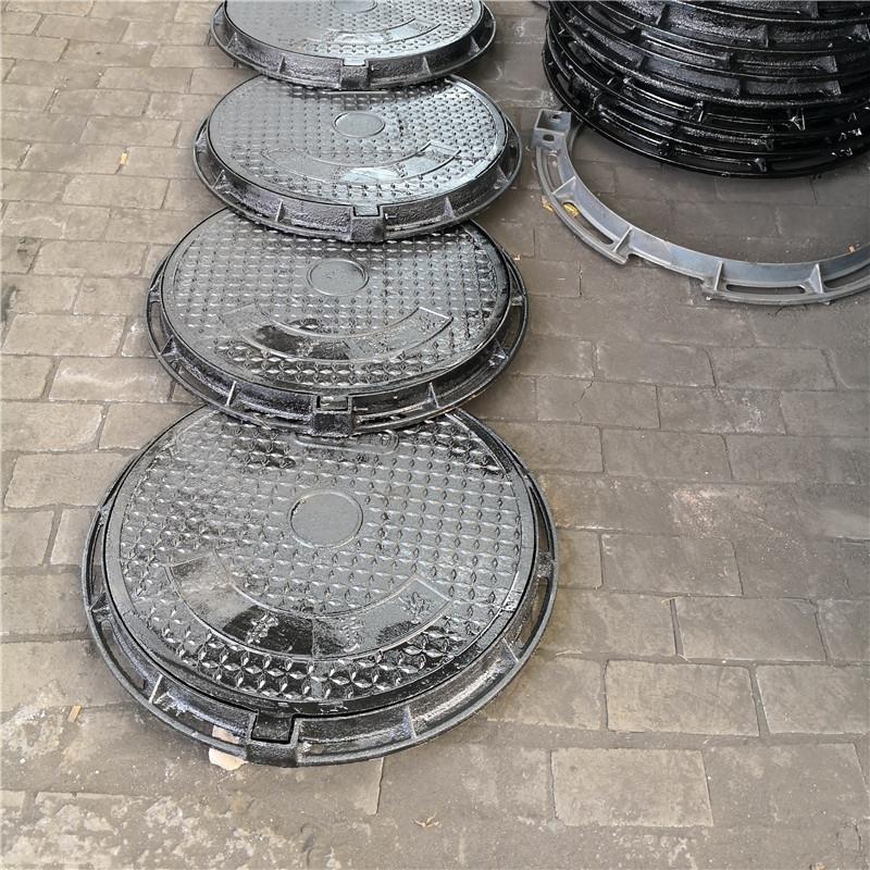 dn900铸铁井盖电力检查球墨铸铁井盖污水井盖市政排水圆形井盖