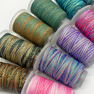 新品6股星空段染蜡线 手工编织绳渐变色编绳线编手链专用绳幻彩线