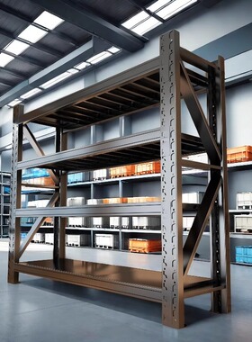 黑色货架仓储货架置物架多用途大承重多配色多高度钢制储物架