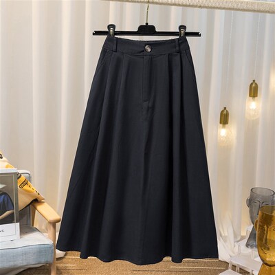 极速Women Casual Skirts 2023 Spring And Summer Solid High Wa