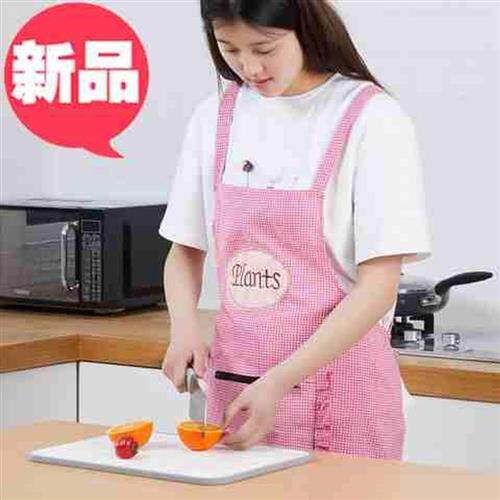极速围裙女时尚女工作服家j用厨房防水油可爱日式背带韩版防油防