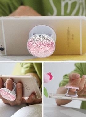 Round Finger Grip Mobile Phone Holder Expanding Stand Grip S