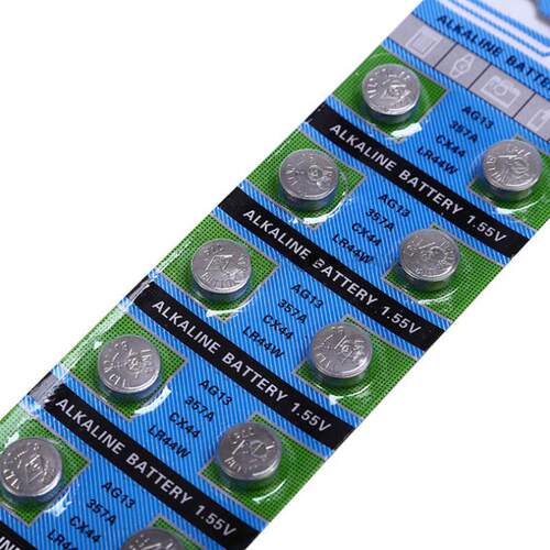 极速10PCS 1.55V AG13 LR44 Alkaline Cell Coin Battery AG 13 L