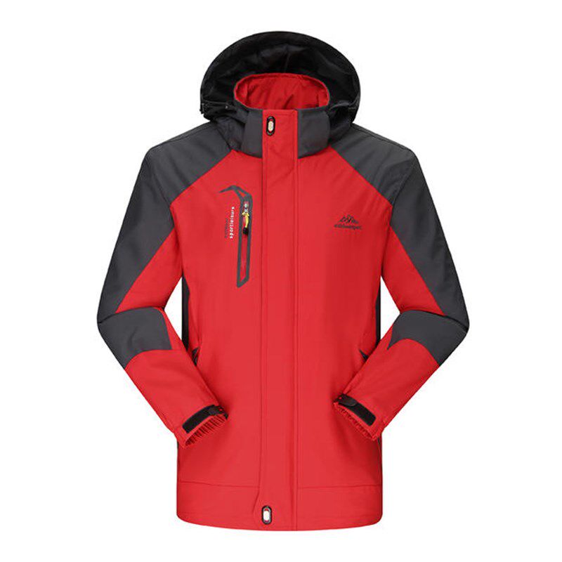 极速2018秋季新款户外男女情侣冲锋衣防风防雨透气大码登山服棉单