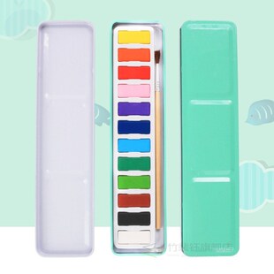 School Set 极速12 Gift Solid Watercolor Artists Colours For