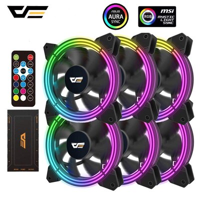 极速Darkflash RGB lCooler-Fan Computer-Case Controller Quiet