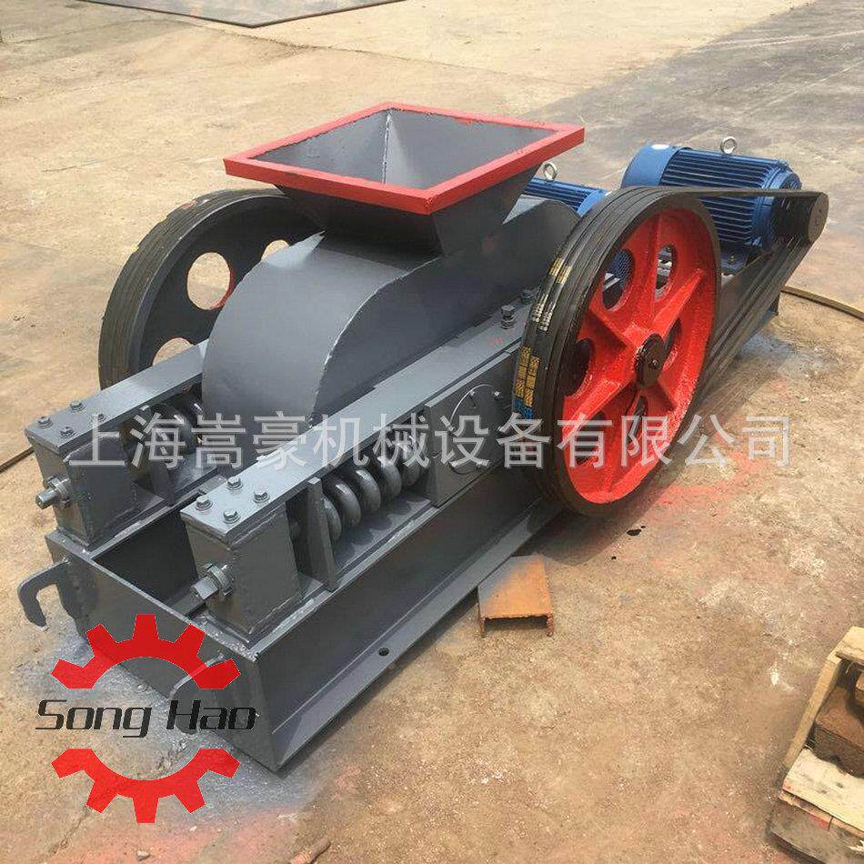 现货2pg400*250小型对辊破碎机碾压式碎石机河卵石制砂机