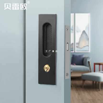 木门移门锁推拉门锁室内卧室门书房阳台厨房卫生间滑门钩锁